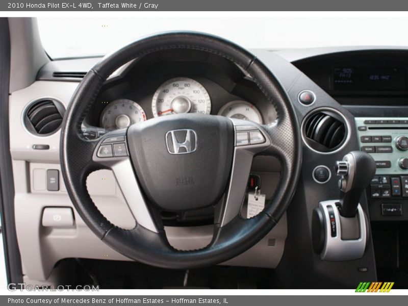 Taffeta White / Gray 2010 Honda Pilot EX-L 4WD
