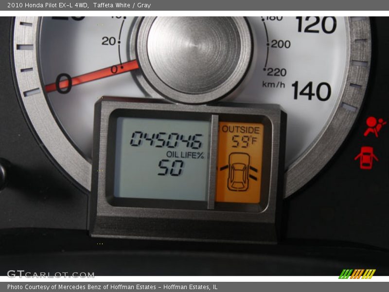 Taffeta White / Gray 2010 Honda Pilot EX-L 4WD