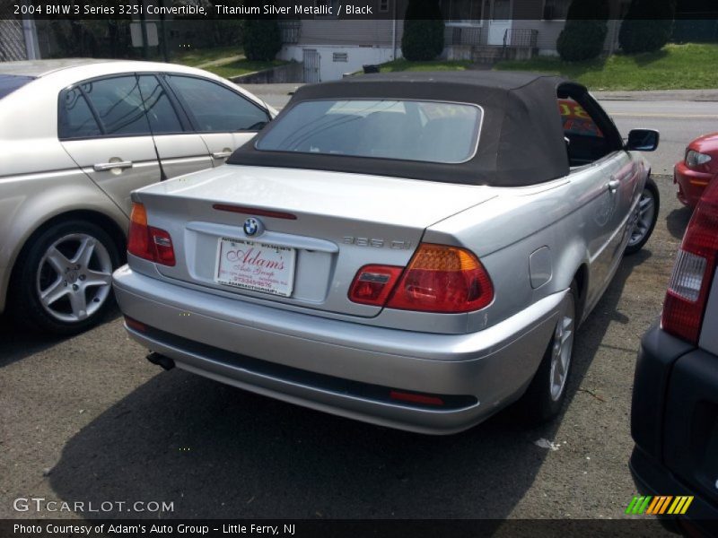 Titanium Silver Metallic / Black 2004 BMW 3 Series 325i Convertible