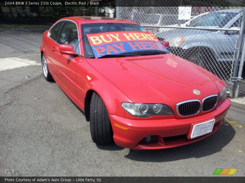 Electric Red / Black 2004 BMW 3 Series 330i Coupe