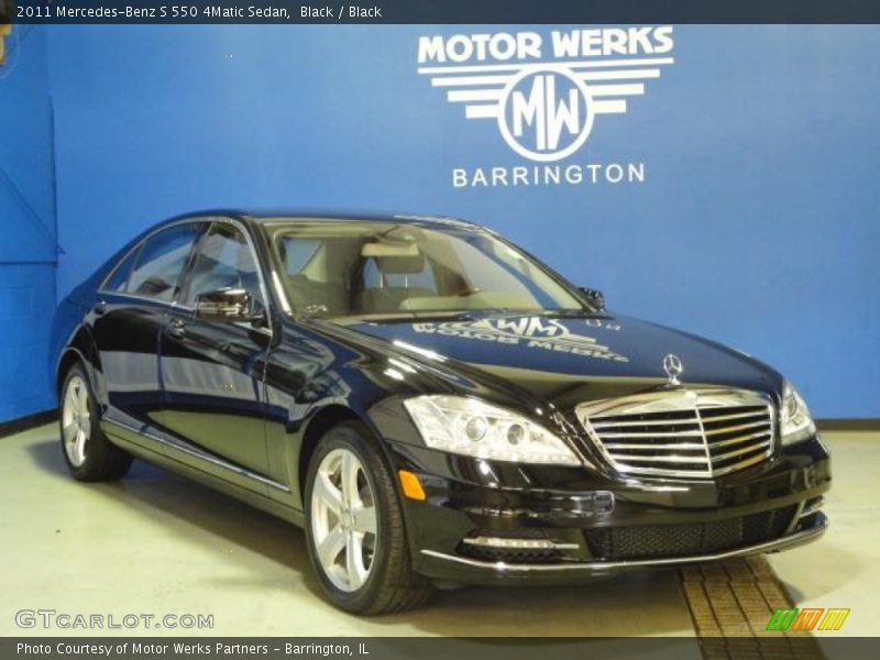 Black / Black 2011 Mercedes-Benz S 550 4Matic Sedan
