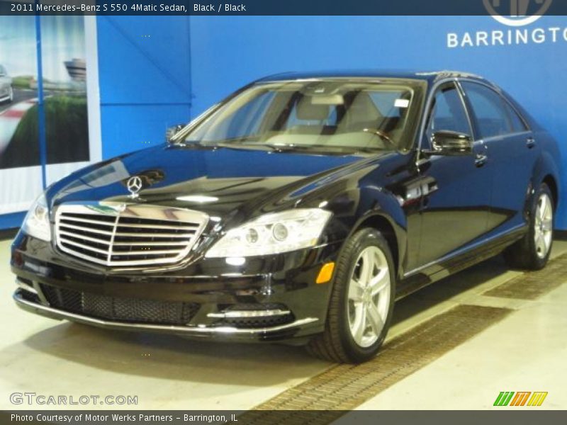 Black / Black 2011 Mercedes-Benz S 550 4Matic Sedan