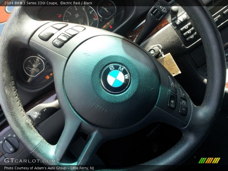 Electric Red / Black 2004 BMW 3 Series 330i Coupe