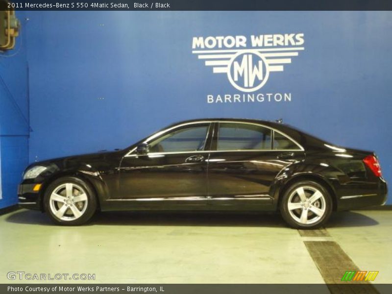 Black / Black 2011 Mercedes-Benz S 550 4Matic Sedan