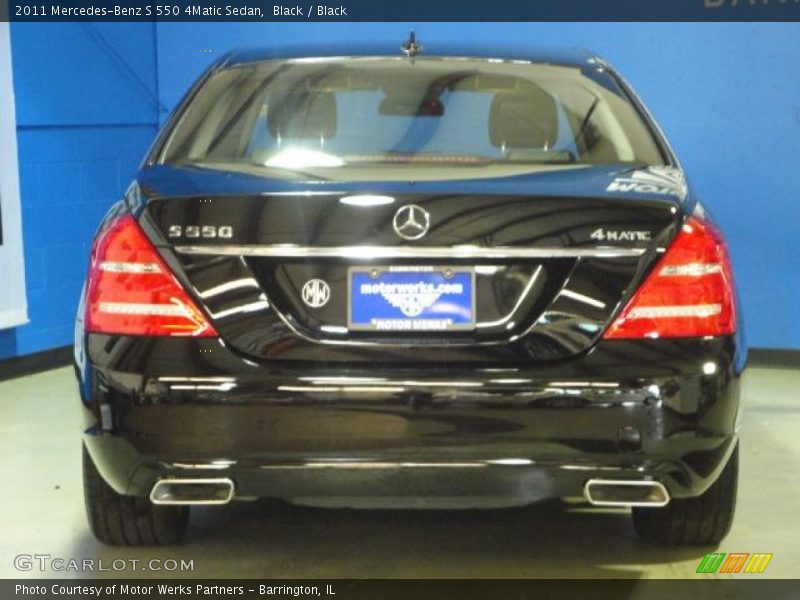 Black / Black 2011 Mercedes-Benz S 550 4Matic Sedan