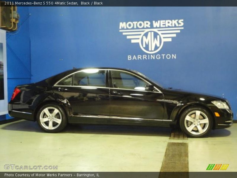 Black / Black 2011 Mercedes-Benz S 550 4Matic Sedan