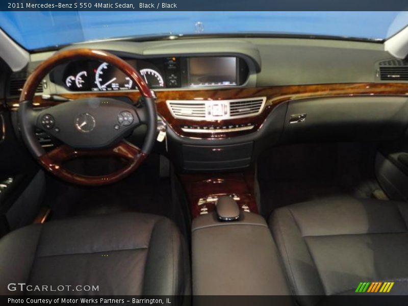Black / Black 2011 Mercedes-Benz S 550 4Matic Sedan