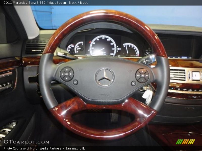Black / Black 2011 Mercedes-Benz S 550 4Matic Sedan