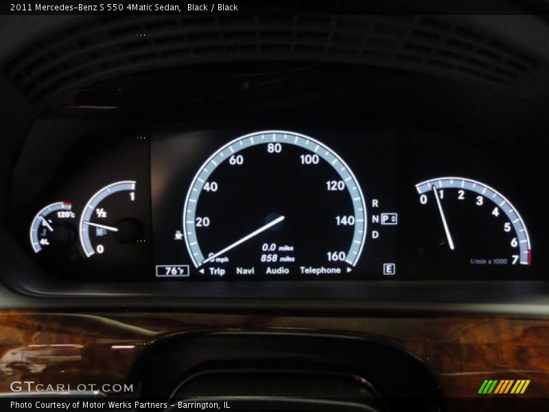 Black / Black 2011 Mercedes-Benz S 550 4Matic Sedan