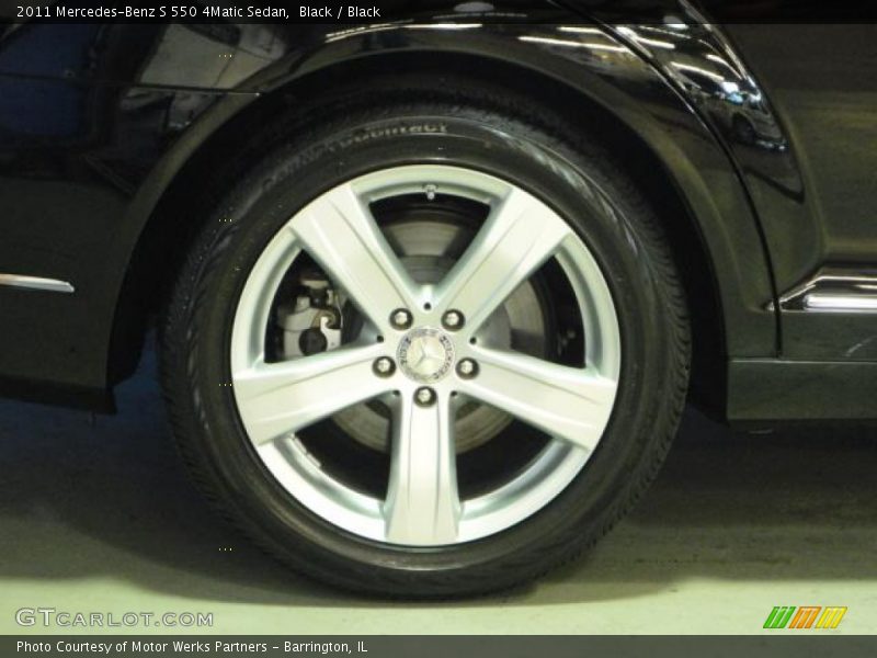 Black / Black 2011 Mercedes-Benz S 550 4Matic Sedan