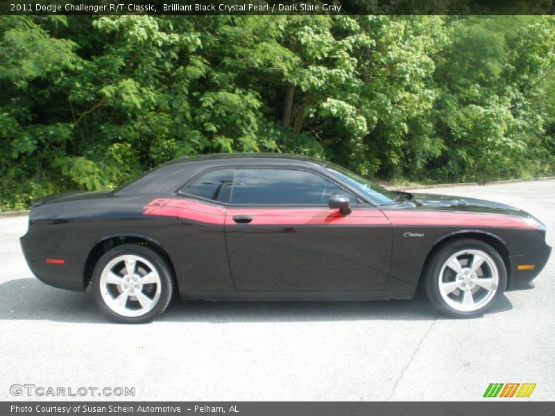 Brilliant Black Crystal Pearl / Dark Slate Gray 2011 Dodge Challenger R/T Classic