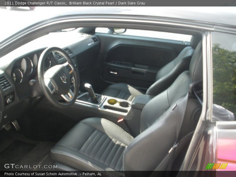 Brilliant Black Crystal Pearl / Dark Slate Gray 2011 Dodge Challenger R/T Classic