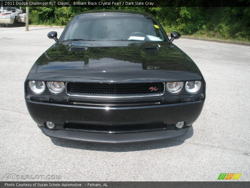 Brilliant Black Crystal Pearl / Dark Slate Gray 2011 Dodge Challenger R/T Classic