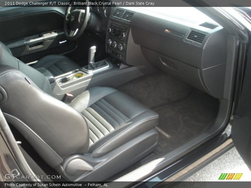 Brilliant Black Crystal Pearl / Dark Slate Gray 2011 Dodge Challenger R/T Classic