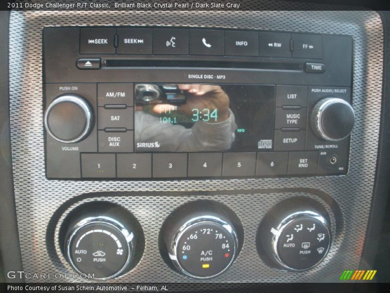 Brilliant Black Crystal Pearl / Dark Slate Gray 2011 Dodge Challenger R/T Classic