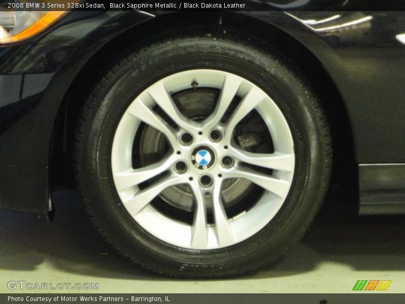 Black Sapphire Metallic / Black Dakota Leather 2008 BMW 3 Series 328xi Sedan