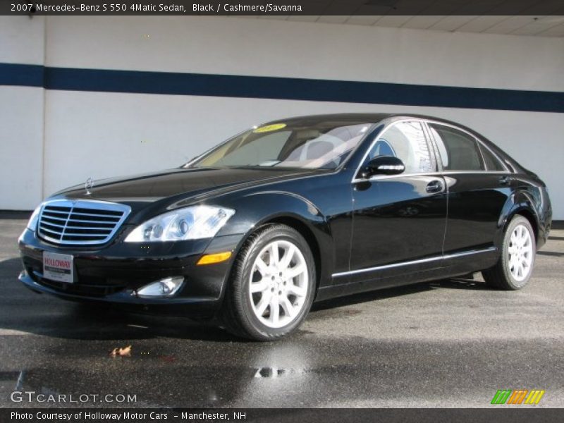 Black / Cashmere/Savanna 2007 Mercedes-Benz S 550 4Matic Sedan