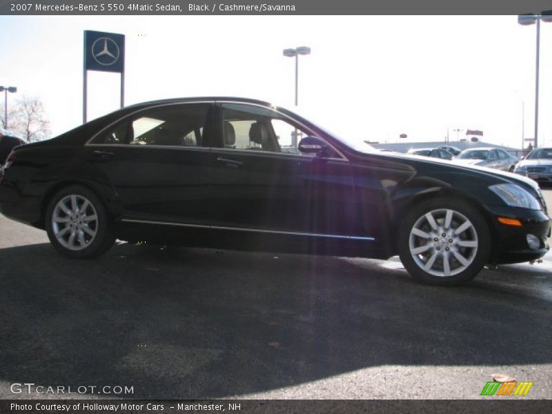 Black / Cashmere/Savanna 2007 Mercedes-Benz S 550 4Matic Sedan