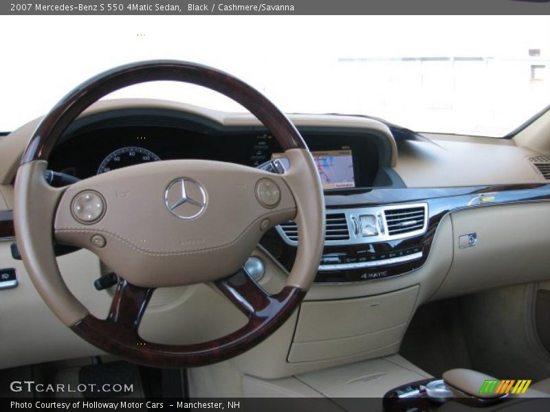 Black / Cashmere/Savanna 2007 Mercedes-Benz S 550 4Matic Sedan