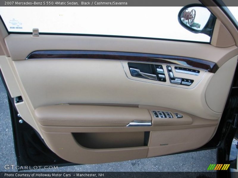 Black / Cashmere/Savanna 2007 Mercedes-Benz S 550 4Matic Sedan