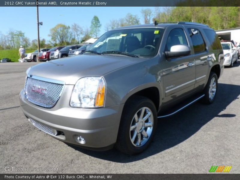 Graystone Metallic / Ebony 2012 GMC Yukon Denali AWD