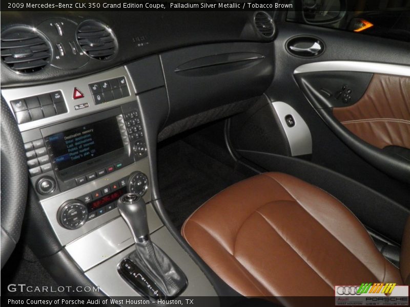 Palladium Silver Metallic / Tobacco Brown 2009 Mercedes-Benz CLK 350 Grand Edition Coupe