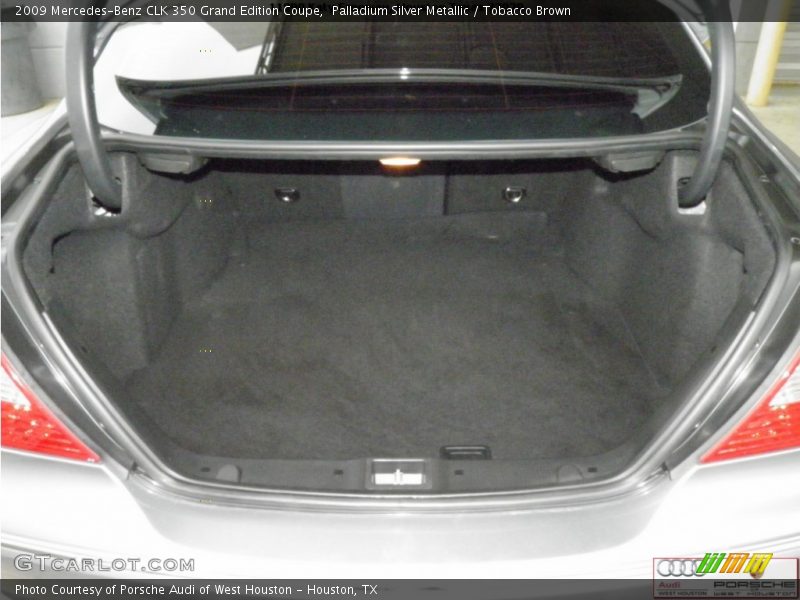 Palladium Silver Metallic / Tobacco Brown 2009 Mercedes-Benz CLK 350 Grand Edition Coupe