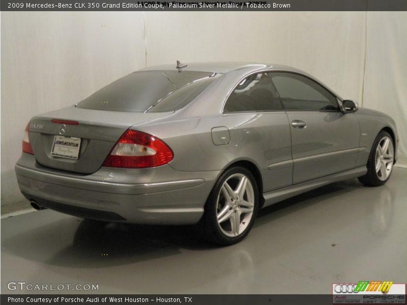 Palladium Silver Metallic / Tobacco Brown 2009 Mercedes-Benz CLK 350 Grand Edition Coupe