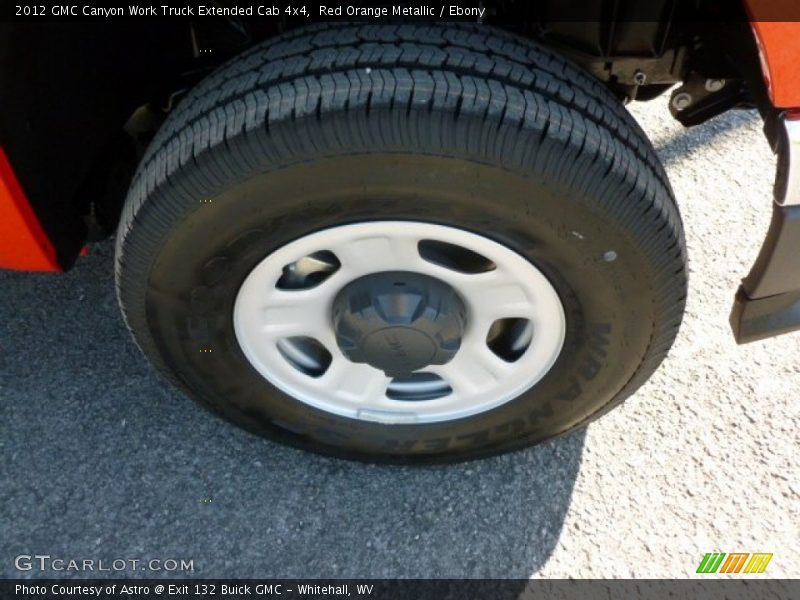 Red Orange Metallic / Ebony 2012 GMC Canyon Work Truck Extended Cab 4x4