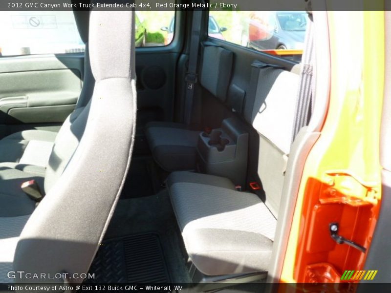 Red Orange Metallic / Ebony 2012 GMC Canyon Work Truck Extended Cab 4x4
