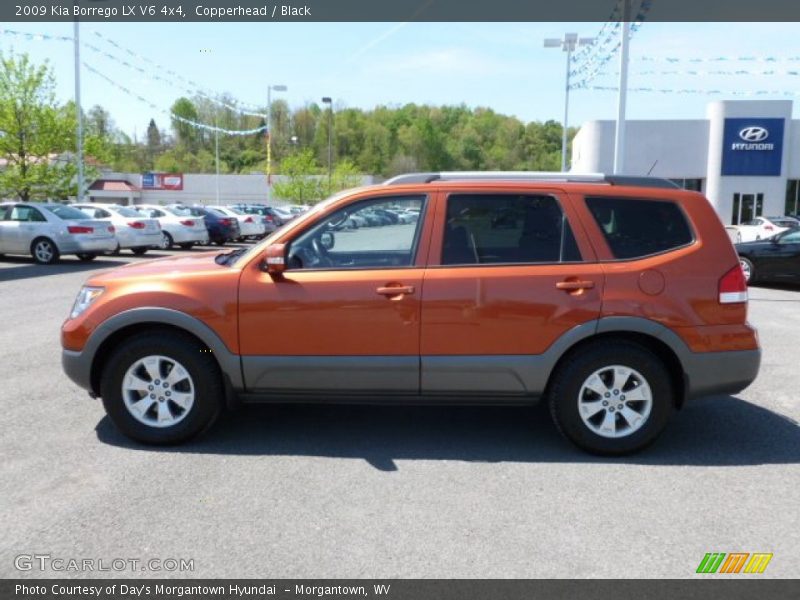 Copperhead / Black 2009 Kia Borrego LX V6 4x4