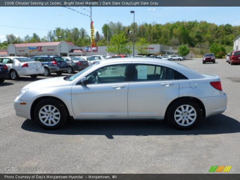 Bright Silver Metallic / Dark Slate Gray/Light Slate Gray 2008 Chrysler Sebring LX Sedan