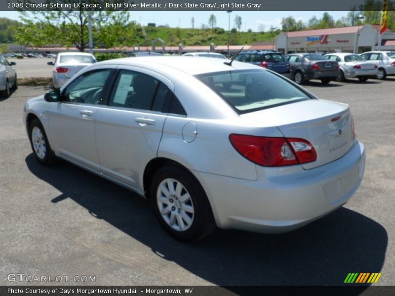 Bright Silver Metallic / Dark Slate Gray/Light Slate Gray 2008 Chrysler Sebring LX Sedan
