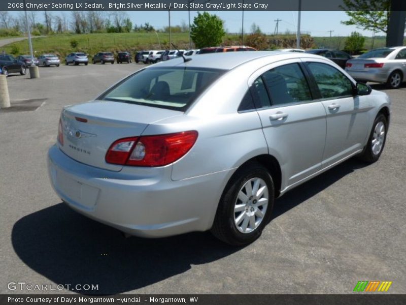 Bright Silver Metallic / Dark Slate Gray/Light Slate Gray 2008 Chrysler Sebring LX Sedan