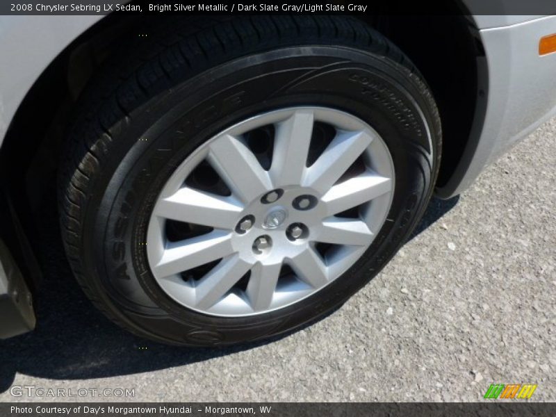 Bright Silver Metallic / Dark Slate Gray/Light Slate Gray 2008 Chrysler Sebring LX Sedan