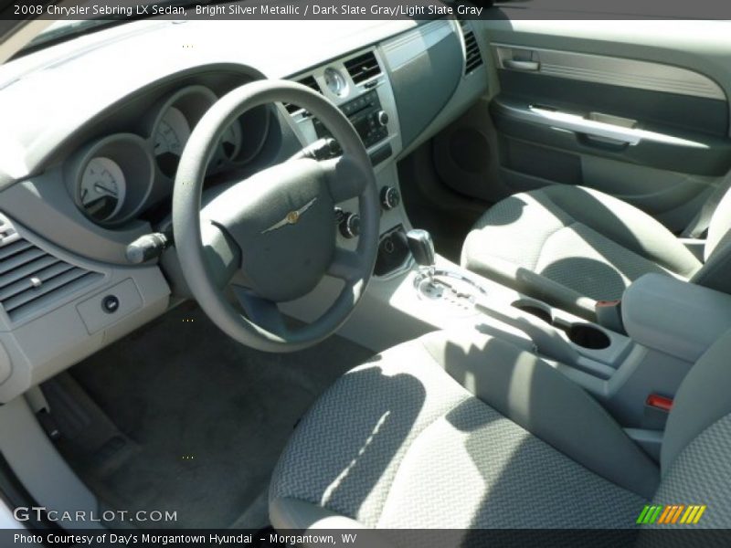 Bright Silver Metallic / Dark Slate Gray/Light Slate Gray 2008 Chrysler Sebring LX Sedan
