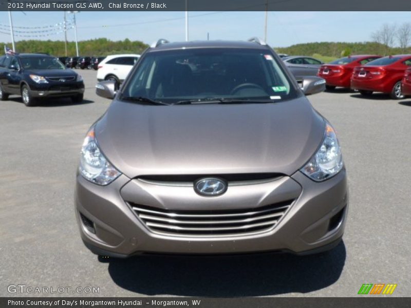 Chai Bronze / Black 2012 Hyundai Tucson GLS AWD