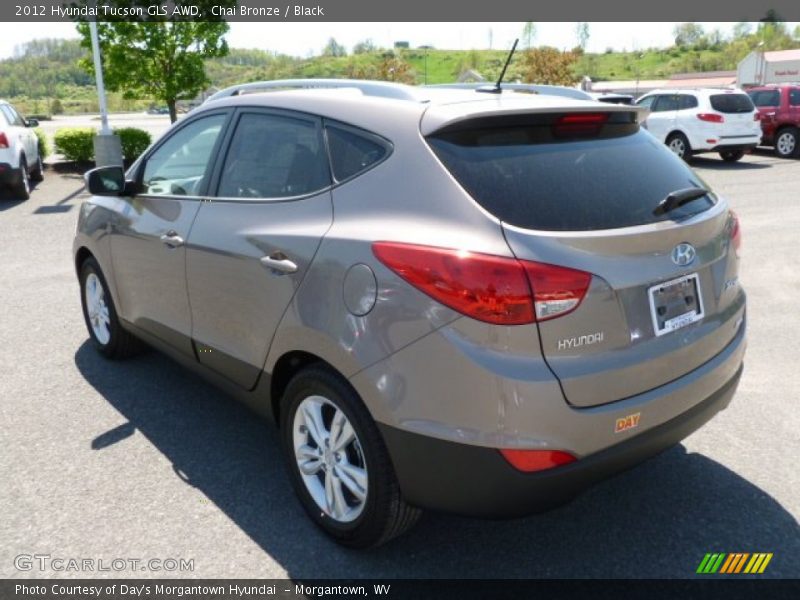 Chai Bronze / Black 2012 Hyundai Tucson GLS AWD