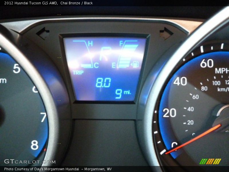 Chai Bronze / Black 2012 Hyundai Tucson GLS AWD