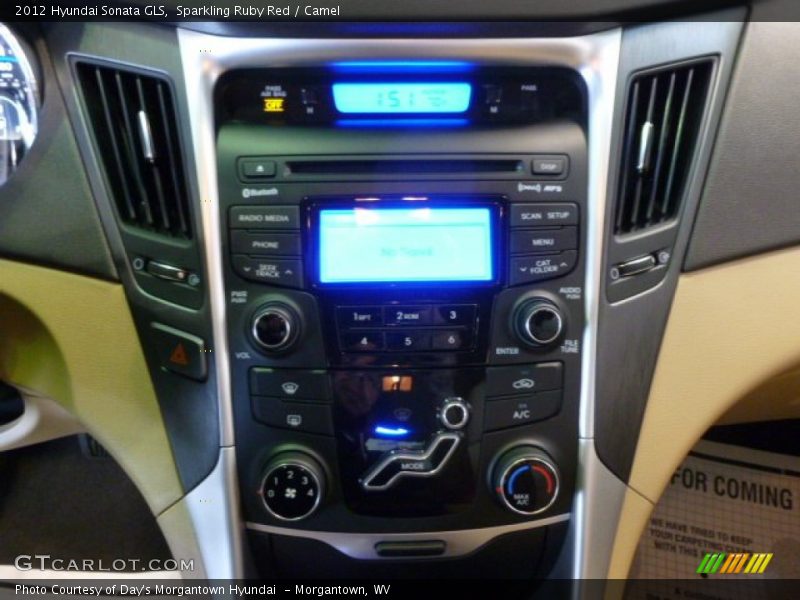 Sparkling Ruby Red / Camel 2012 Hyundai Sonata GLS