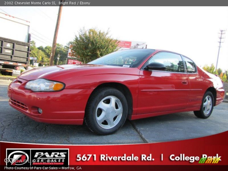 Bright Red / Ebony 2002 Chevrolet Monte Carlo SS