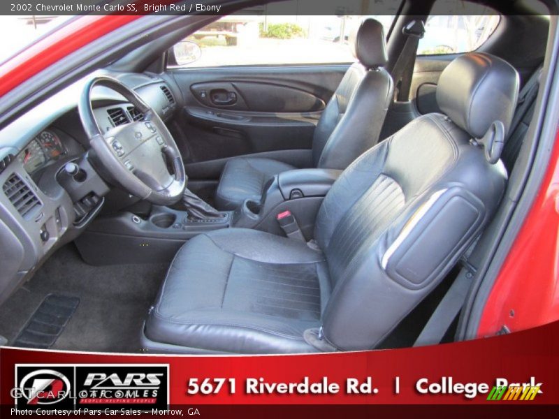 Bright Red / Ebony 2002 Chevrolet Monte Carlo SS