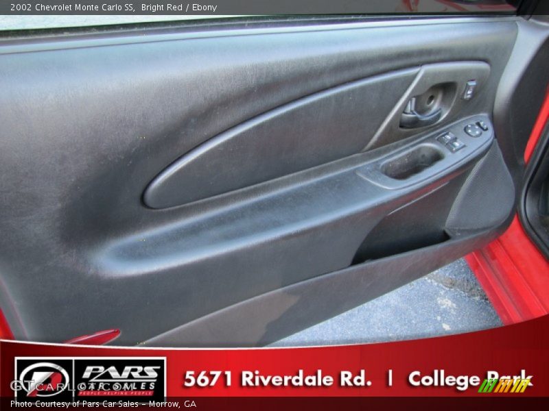 Bright Red / Ebony 2002 Chevrolet Monte Carlo SS
