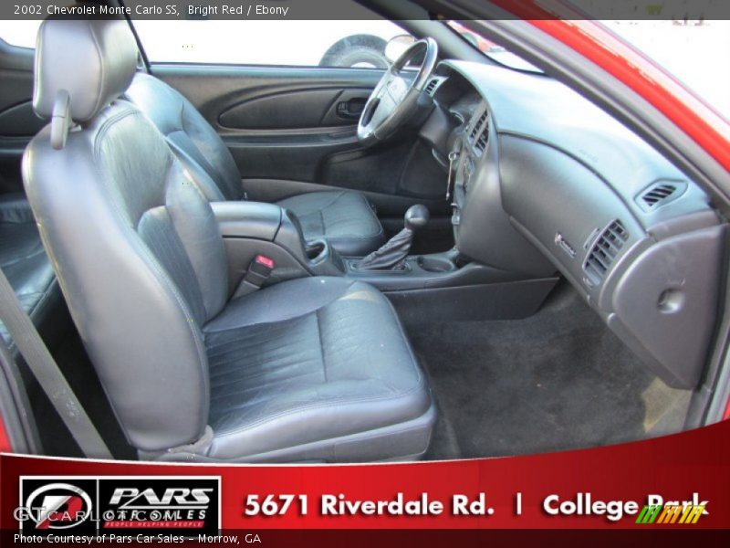 Bright Red / Ebony 2002 Chevrolet Monte Carlo SS