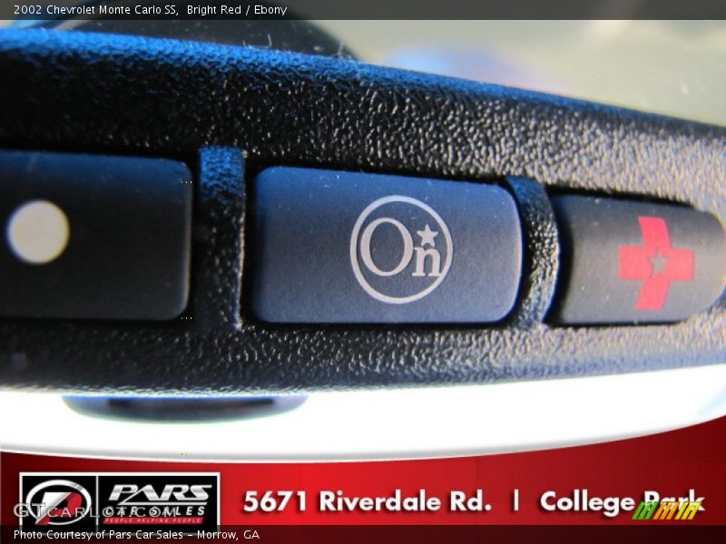 Bright Red / Ebony 2002 Chevrolet Monte Carlo SS
