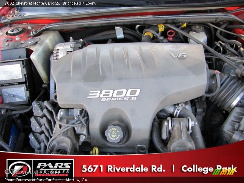 Bright Red / Ebony 2002 Chevrolet Monte Carlo SS