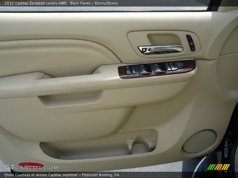 Black Raven / Ebony/Ebony 2012 Cadillac Escalade Luxury AWD