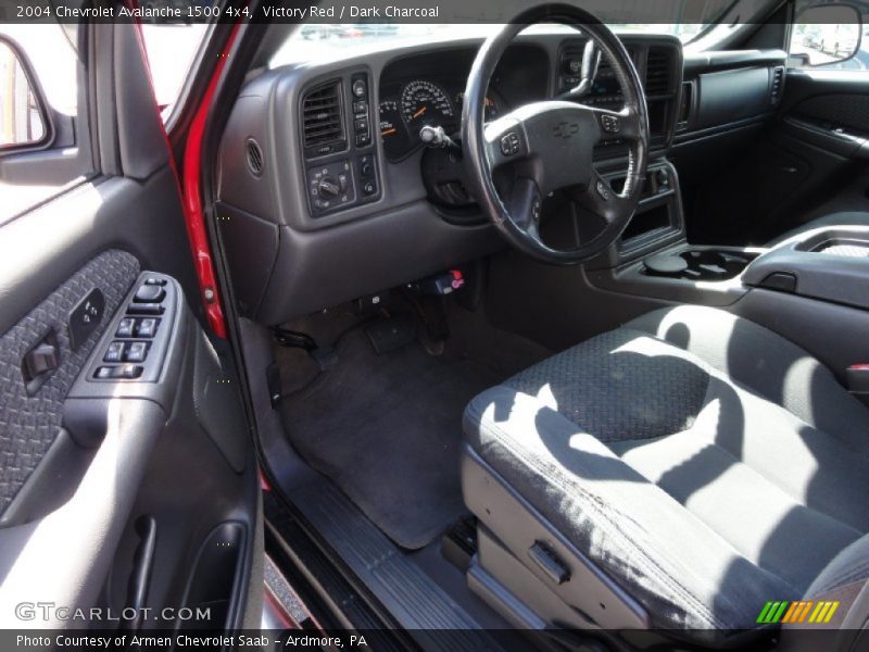 Victory Red / Dark Charcoal 2004 Chevrolet Avalanche 1500 4x4