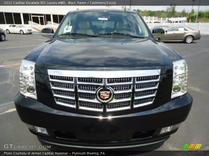 Black Raven / Cashmere/Cocoa 2012 Cadillac Escalade ESV Luxury AWD