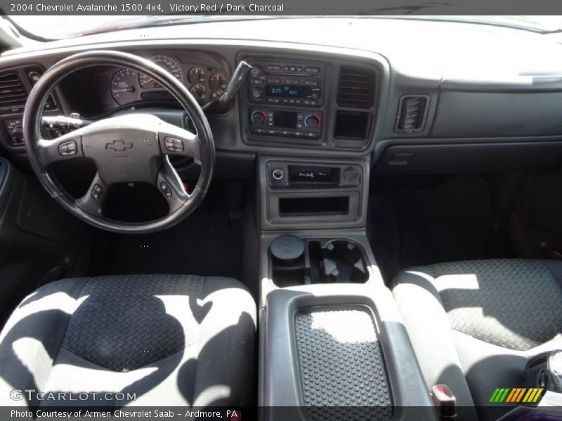 Victory Red / Dark Charcoal 2004 Chevrolet Avalanche 1500 4x4
